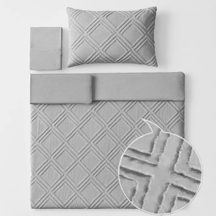 سرویس روتختی کاوری مینیمال طرح برجسته لوزی