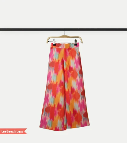 شلوار طرح آبرنگی