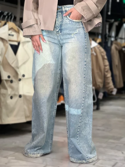 شلوار جین زنانه مدل شافل