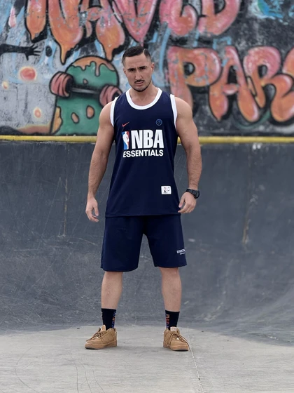 ست بسکتبالی نایک NBA (طرح اسنشیال) نخ پنبه و قواره لش (6 رنگ)