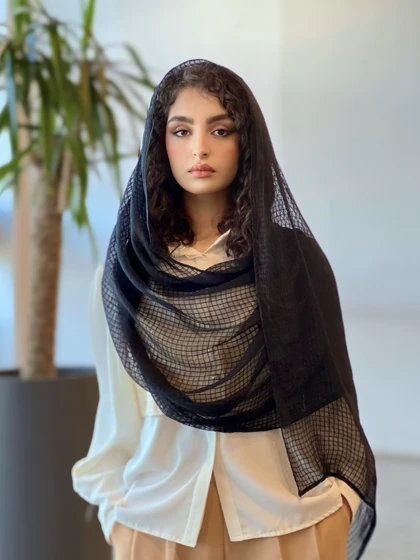 شال مشکی کد1495