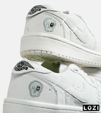 کفش کتانی مردانه و زنانه سفید نایک NIKE jordan Vodoo مدل 6185