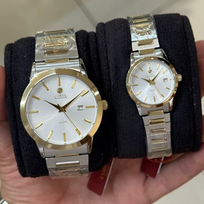 ست ساعت مچی اورجینال زنانه و مردانه کوبل CB 6457