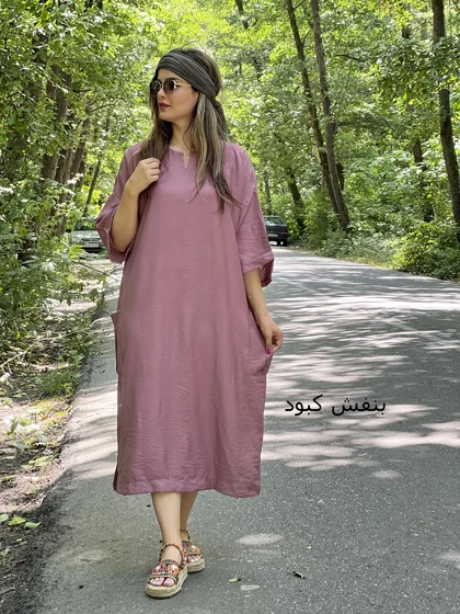 پیراهن مانتویی لاوین