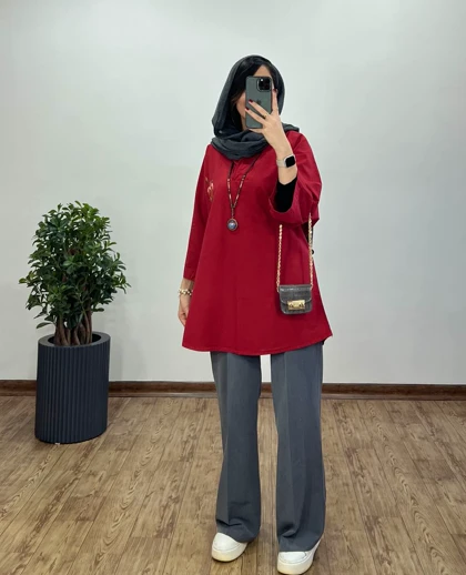 مانتو گلدوزی زنبق(ایراد دار)