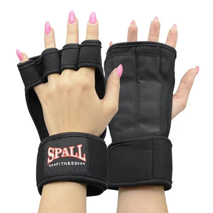 دستکش و محافظ کف دست بدنسازی اسپال مدل 404K1381 مشکی بسته دو عددی