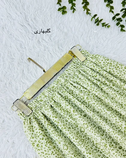 دامن پفکی گل‌دار کد محصول 1070