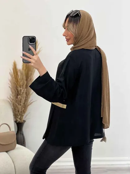 مانتو لینن جلو پیله