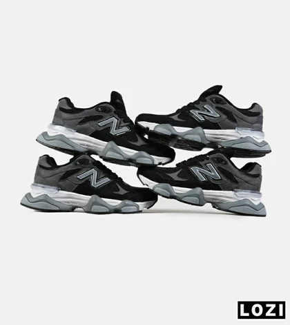 کفش کتانی مردانه و زنانه مشکی طوسی NEW BALANCE 9060