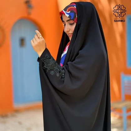 چادر دو گل کرپ ندای کره اصل