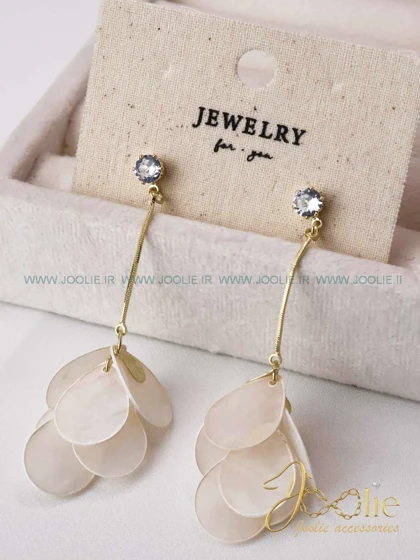 گوشواره زنانه مدل گلبرگ کد E1172