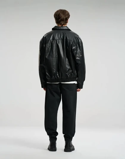 چرم یقه دار اورسایز