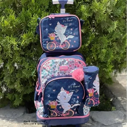کوله پشتی چرخدار چند تکه فانتزی