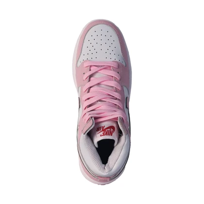 کتانی زنانه نایک جردن ساق‌دار_سفید صورتی کد 8201