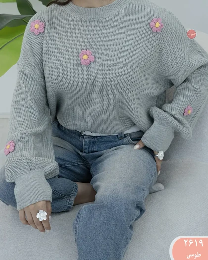 بلوزبافت گل 2619