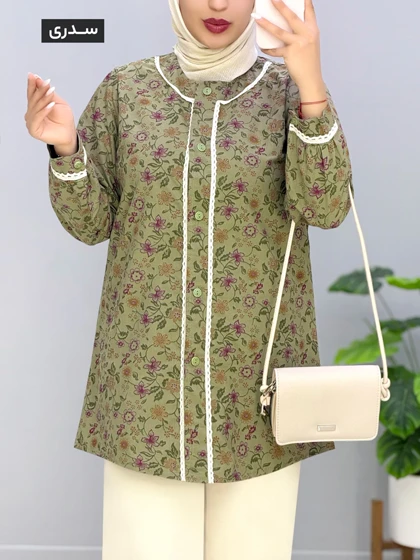 شومیز عروسکی لینن شادرخ کد 20145608