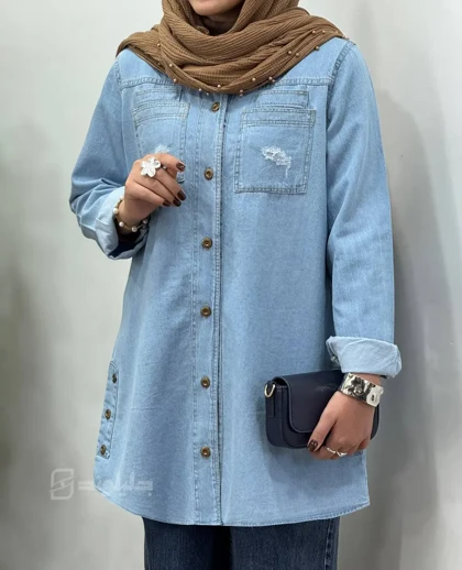 مانتو جین کاغذی ندا 1