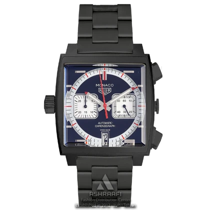 ساعت مردانه بند مشکی Tag Heuer Monaco Gulf BL2