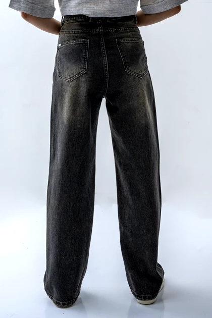 شلوار جین نیم بگ زنانه