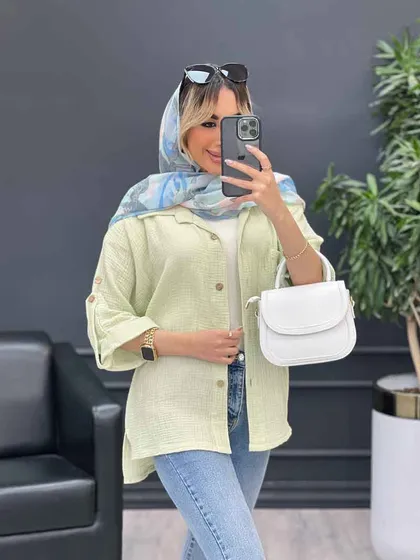 مانتو تک جیب آستین پاگن