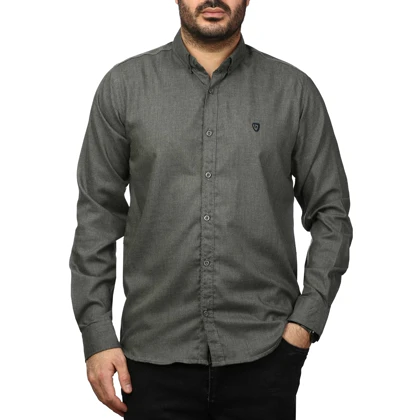 پیراهن آستین بلند ساده مردانه مدل 61029146