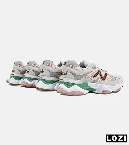 کفش کتانی مردانه و زنانه طوسی گلبهی NEW BALANCE 9060 مدل 2156