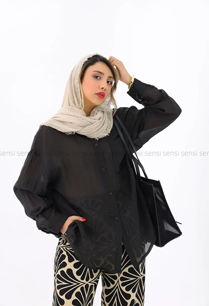 شومیز شیشه ای تک جیب