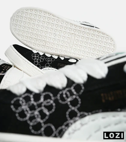 کفش کتانی ورزشی مشکی مردانه و زنانه PUMA suede XL مدل 7478