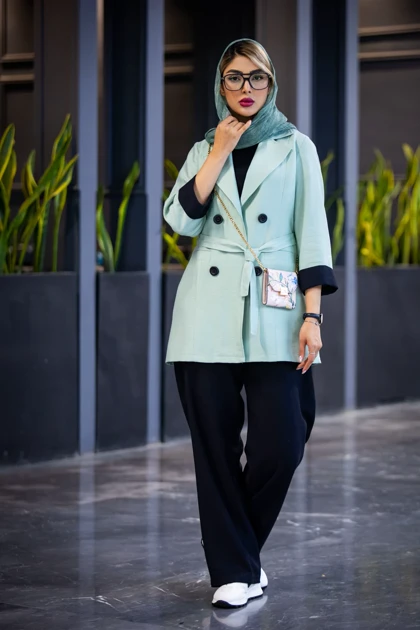 مانتو شلوار ترکیبی کرسپو