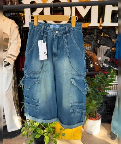 شلوارک بگ6جیب تینت