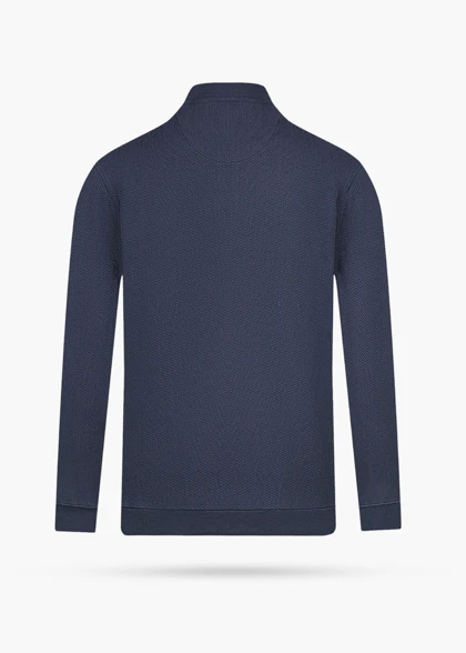 سویشرت نیم زیپ بلو بلک