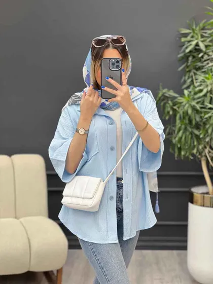 شومیز دو جیب پایین هلال