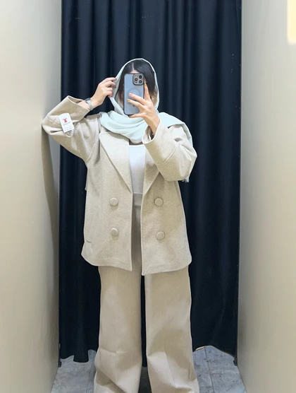 مانتو فوتر کتی زنانه مدل 4 دکمه قد 70