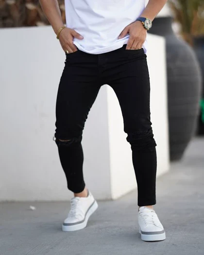 شلوار جین زانو زاپ