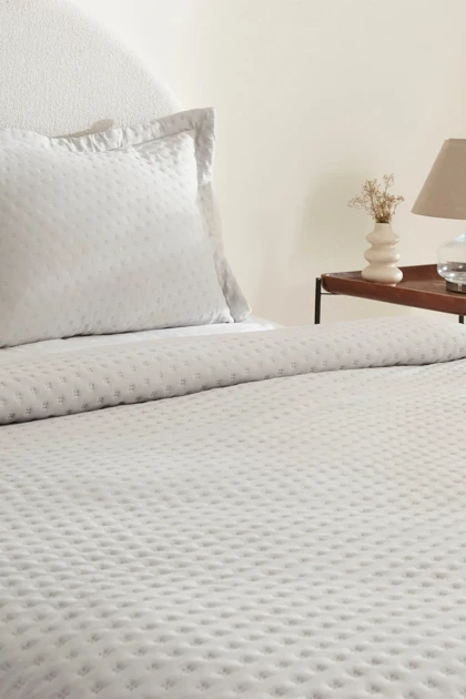 روتختی دو نفره Karaca Home مدل Breeze Soft پلی‌استر - طوسی