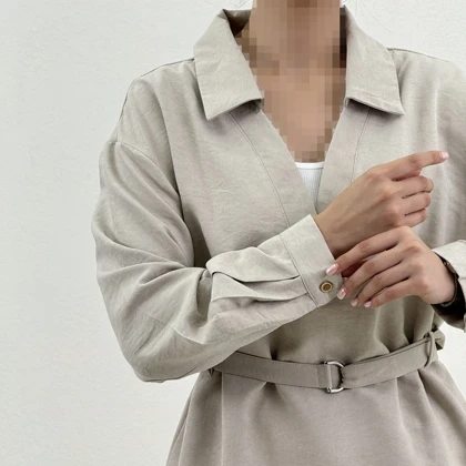 تونیک زنانه سیلک کمربند دار | آی بولک