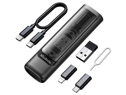 مجموعه کابل چند کاره تایپ سی، یو اس بی, میکرو و لایتنینگ مک دودو Mcdodo WF-1720 Multifunctional Cable Storage Box