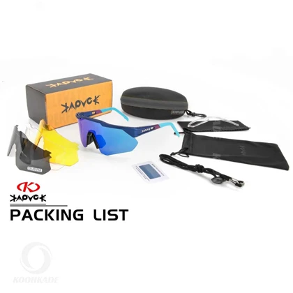عینک KAPVOE TK9027 04 لنز آبی فریم مشکی