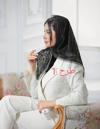 روسری سه گوش گیپور دانتل