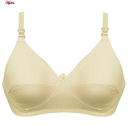 سوتین زنانه نخی کرم کد 3472-C