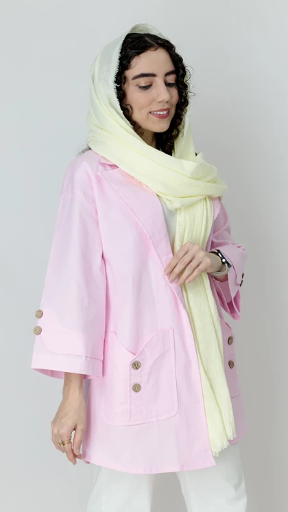 مانتو دو جیب قد 80