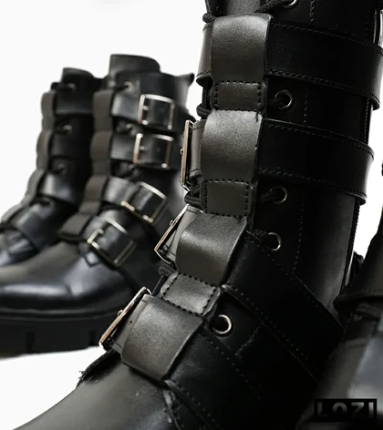 بوت مردانه ساق‌دار مشکی ZARA