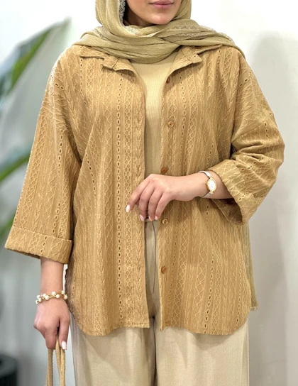 تونیک مانتویی سوزندوزی مراکشی 7 کد 2697