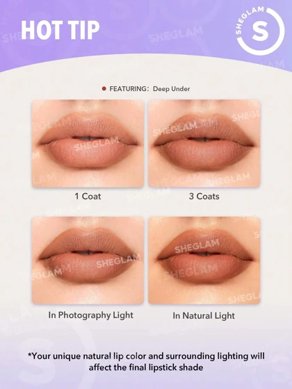 رژ لب شیگلم رنگ SHEGLAM Starlight Velvet Lipstick – Deep Under