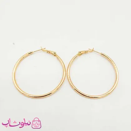 گوشواره دخترانه حلقه‌ای ساده ژوپینگ