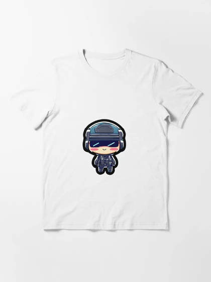 تیشرت با طرح Combat cutie - sticker رینبو سیکس کد 18189