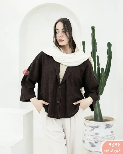 شومیز باکسی پارمیس 9596