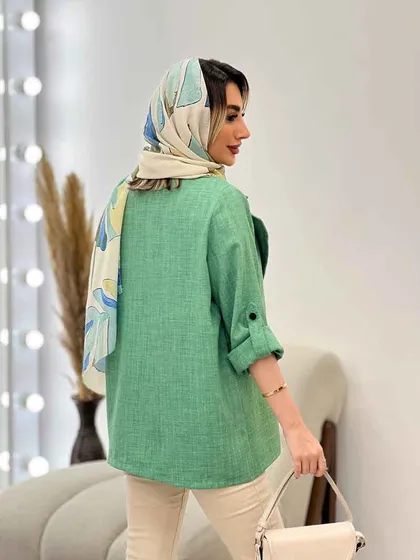 مانتو دو دکمه رها