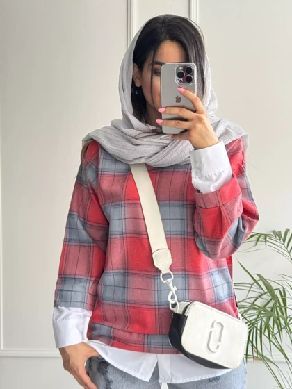 چهارخونه ترکیبی پشمی پانیذ