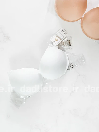 سوتین اسفنجی فنر دار پشت ژله ای بند نامرئی